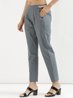 MODACasa Regular Fit Women Grey Trousers