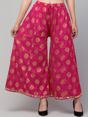 Trend Level Flared Women Pink Trousers