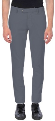 Kasa Skinny Fit Men Grey Trousers