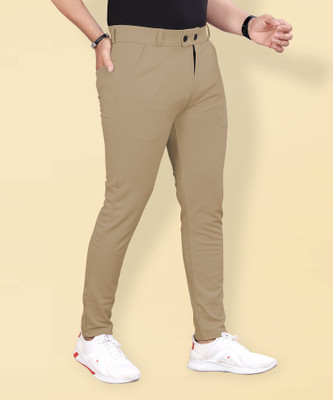 MiraMichi Regular Fit Men Beige Trousers