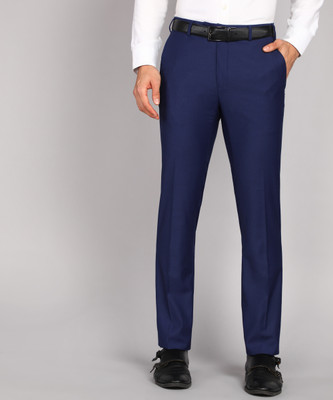 Raymond Slim Fit Men Dark Blue Trousers