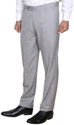 KAVYA Regular Fit Men Grey Trousers