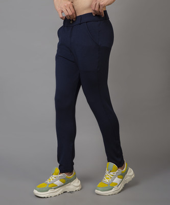 HouseOfCommon Regular Fit Men Blue Trousers