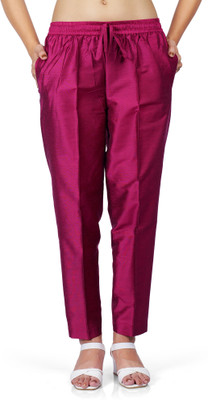 NOORI Regular Fit Women Red Trousers
