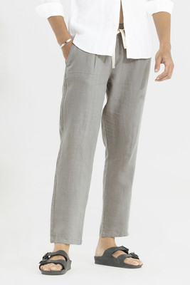 Snitch Relaxed Men Grey Trousers