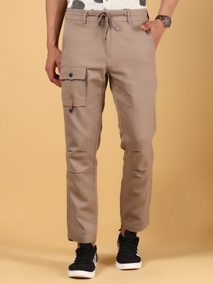 V-MART Relaxed Men Brown Trousers