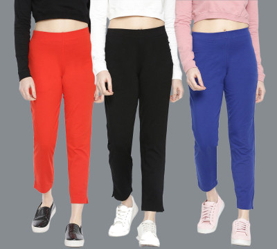 Dollar Missy Dollar Missy Women's Cotton Four-Way Stretchable Kurti Pant Regular Fit Women Multicolor Trousers