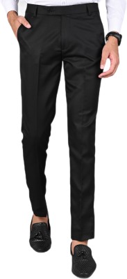 MANCREW Regular Fit Men Black Trousers