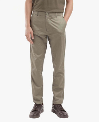RARE RABBIT Regular Fit Men Dark Green Trousers