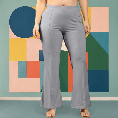 Anitafashion Loose Fit Women Grey Trousers