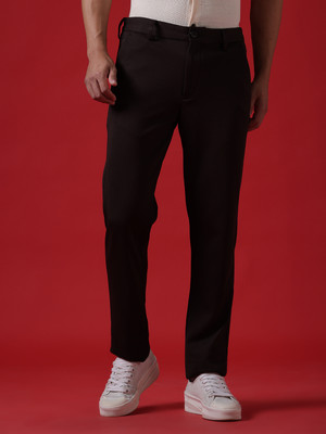 WROGN Regular Fit Men Brown Trousers