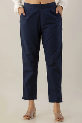 Kohsh Regular Fit Women Black Trousers