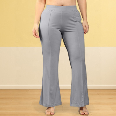 Anitafashion Loose Fit Women Grey Trousers