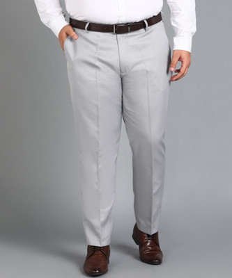 METRONAUT PLUS Plus Size Slim Fit Men Grey Trousers