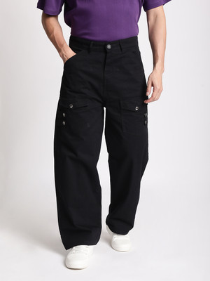 Bene Kleed Loose Fit Men Black Trousers