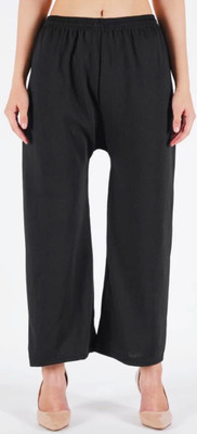 Sawariyaji Straight Fit Women Black Trousers
