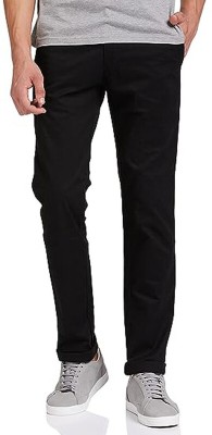 Raavi By Gaurav Slim Fit Men Black Trousers