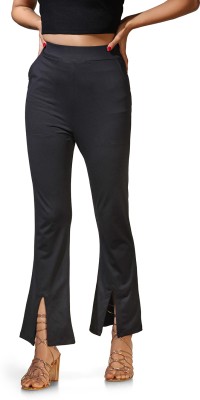 Leriya Fashion Comfort Fit, Slim Fit, Regular Fit Women Black Trousers