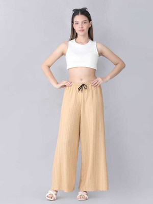 Tannu Fashion Straight Fit Women Beige Trousers