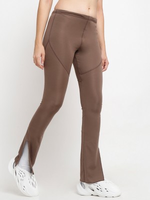 EVERDION Flared Women Brown Trousers