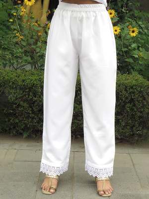 Varanga Regular Fit Women White Trousers