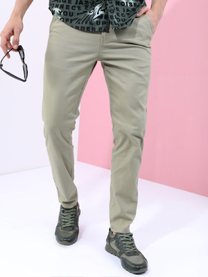 HIGHLANDER Slim Fit Men Grey Trousers