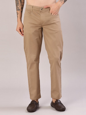 V-MART Relaxed Men Beige Trousers