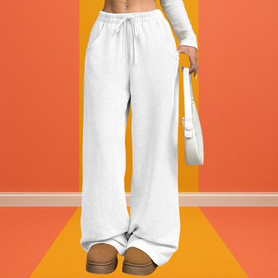 Jenil Fashion Relaxed Women White Trousers