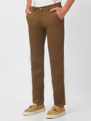 Urbano Fashion Slim Fit Men Brown Trousers