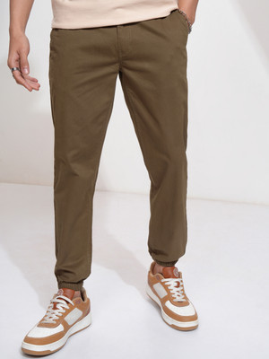HIGHLANDER Slim Fit Men Brown Trousers