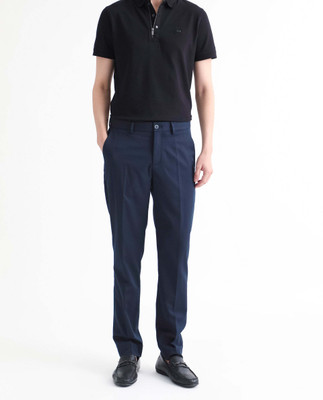 RARE RABBIT Slim Fit Men Blue Trousers