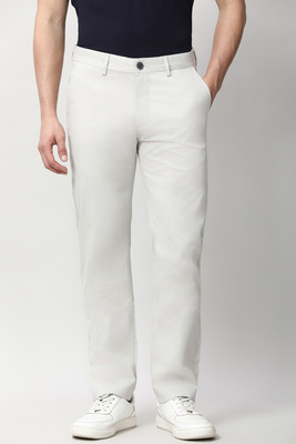 PETER ENGLAND Slim Fit Men White Trousers