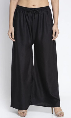 Manbhavna Flared Women Black Trousers