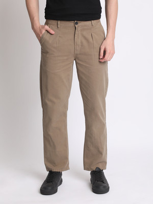 iVOC Relaxed Men Brown Trousers
