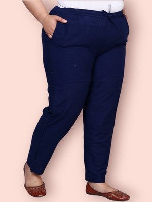 Prin Fashion House Regular Fit Women Dark Blue Trousers