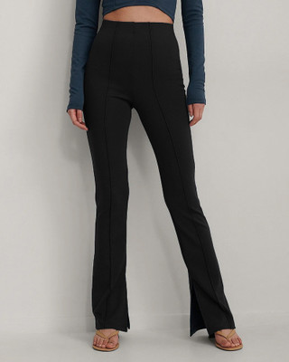 ADDYVERO Regular Fit Women Black Trousers