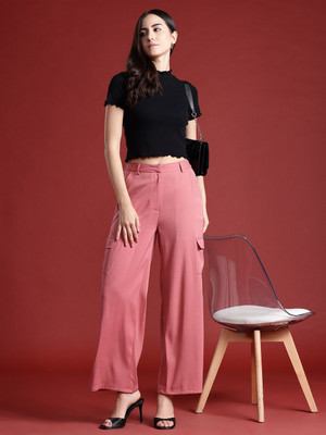 all about you Relaxed Women Pink Trousers