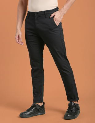 FLYING MACHINE Regular Fit Men Grey Trousers