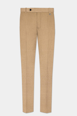 french crown Regular Fit Men Cream Trousers