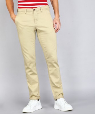 VAN HEUSEN Slim Fit Men White Trousers