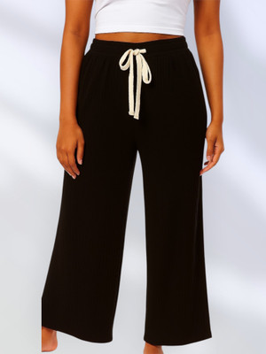 LaxmiEmpiree Comfort Fit Women Black Trousers