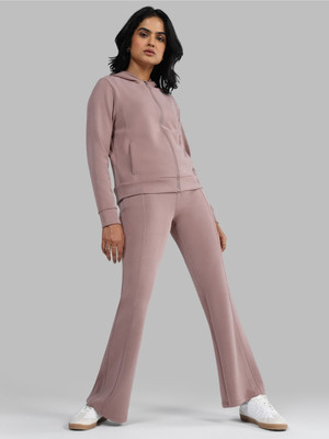 BlissClub Bare Butter Flare Pants - Regular Flared Women Brown Trousers