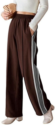 Leriya Fashion Regular Fit Women Brown Trousers