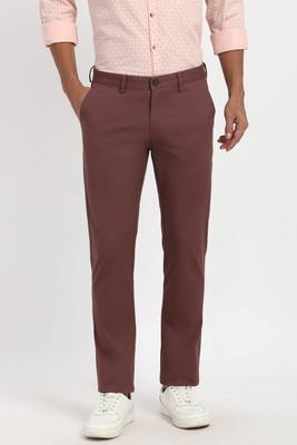 PETER ENGLAND Slim Fit Men Khaki Trousers