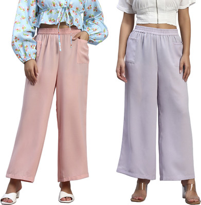 HOE Regular Fit Women Multicolor Trousers