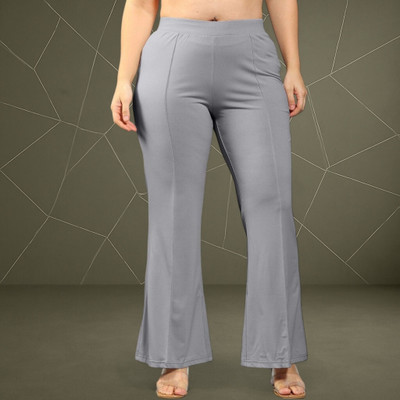 Anitafashion Loose Fit Women Grey Trousers