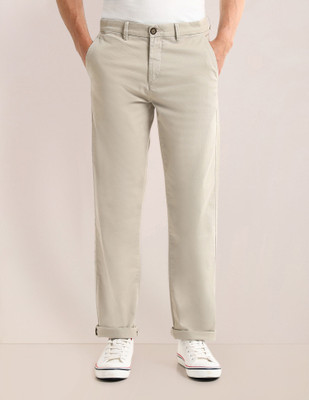 U.S. POLO ASSN. Regular Fit Men Beige Trousers
