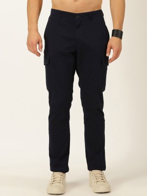 Mast & Harbour Regular Fit Men Blue Trousers