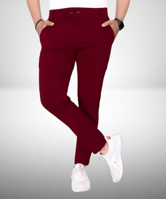 Tstylelife Regular Fit Men Black Trousers