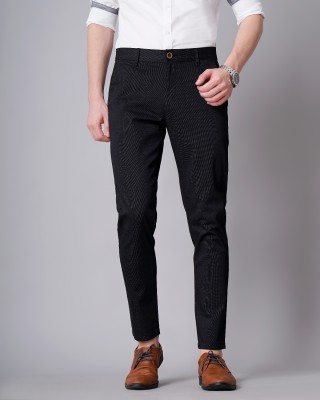 British Club Slim Fit Men Black Trousers